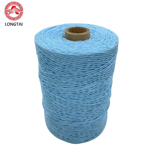 OI-28 LSZH Fire Retardant Twisted Blue FR PP Fibrillated Cable Filler Yarn 50KD pp cable filler material