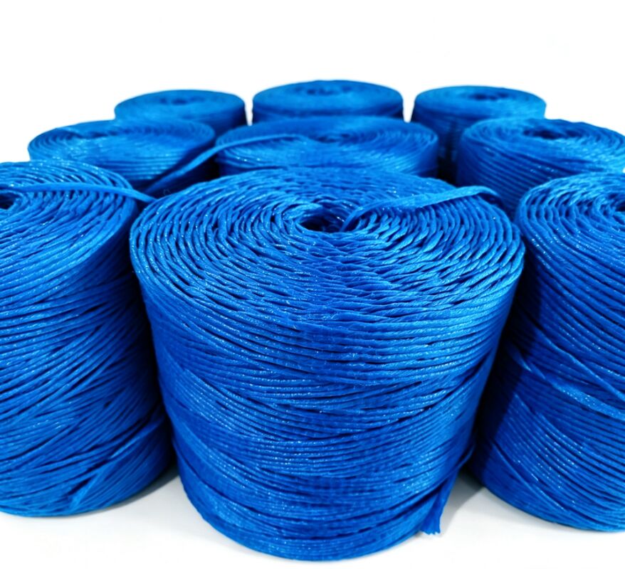 Polypropylene split film rope pp baler twine for hay square and packaging